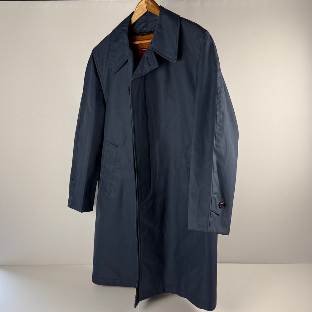 LAURENTIEN Vintage Men's Gray Trench Coat